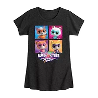 Disney Collection Toddler Girls Crew Neck Short Sleeve Regular Fit SuperKitties Graphic T-Shirt