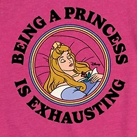 Disney Collection Toddler Girls Crew Neck Short Sleeve Regular Fit Cinderella Princess Graphic T-Shirt