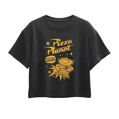 Disney Collection Little & Big Kid Girls Crew Neck Short Sleeve Regular Fit Toy Story Graphic T-Shirt