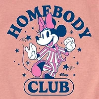 Disney Collection Little & Big Kid Girls Crew Neck Short Sleeve Regular Fit Minnie Mouse Graphic T-Shirt