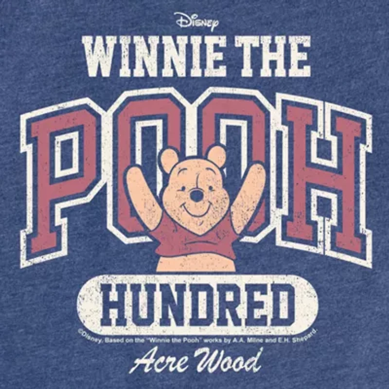 Disney Collection Toddler Girls Crew Neck Short Sleeve Regular Fit Winnie The Pooh Graphic T-Shirt