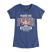 Disney Collection Toddler Girls Crew Neck Short Sleeve Regular Fit Winnie The Pooh Graphic T-Shirt