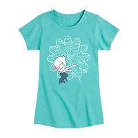 Disney Collection Toddler Girls Crew Neck Short Sleeve Regular Fit Spiderman Graphic T-Shirt