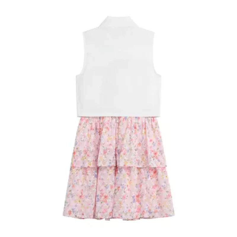 by&by girl Little & Big Kid Girls Floral 2-pc. Dress Set