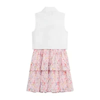 by&by girl Little & Big Kid Girls Floral 2-pc. Dress Set