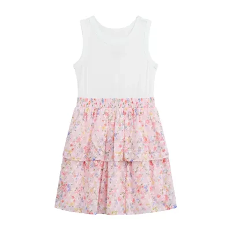 by&by girl Little & Big Kid Girls Floral 2-pc. Dress Set