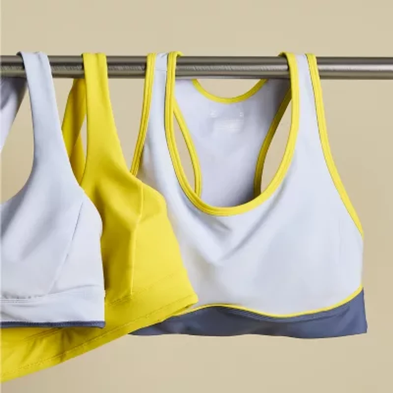 Xersion EverContour+ Womens Sports Long Line Bra