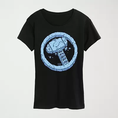 Thor Rock Icon Womens Crew Neck Short Sleeve Classic Fit Graphic T-Shirt