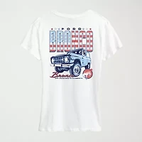 1970 Ford Bronco American Womens Crew Neck Short Sleeve Classic Fit Graphic T-Shirt