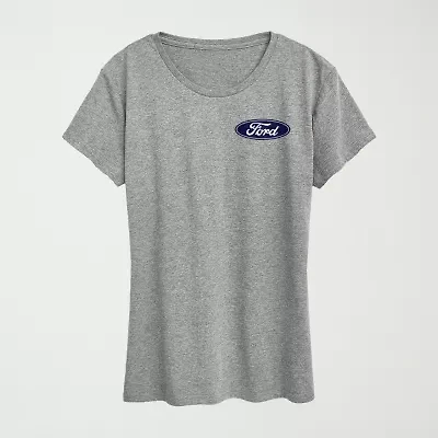 1970 Ford Bronco American Womens Crew Neck Short Sleeve Classic Fit Graphic T-Shirt