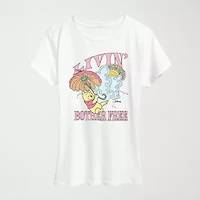 Livin Bother Free Womens Crew Neck Short Sleeve Classic Fit Winnie The Pooh Graphic T-Shirt