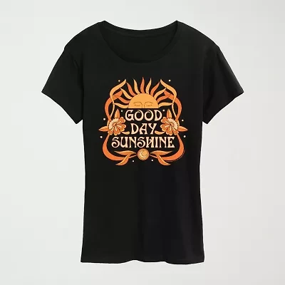 Good Day Sunshine Womens Crew Neck Short Sleeve Classic Fit The Beatles Graphic T-Shirt