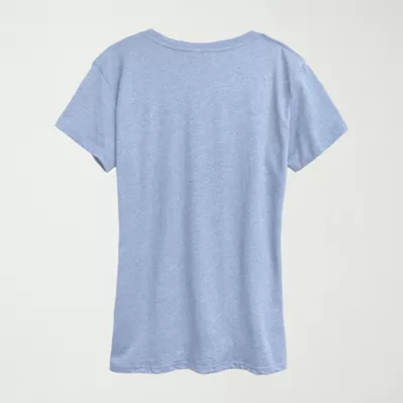 Group Photo Womens Crew Neck Short Sleeve Classic Fit Friends Graphic T-Shirt