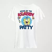 Krusty Krab Womens Crew Neck Short Sleeve Classic Fit Spongebob Graphic T-Shirt