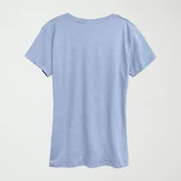 Meta Mickey Womens Crew Neck Short Sleeve Classic Fit Mouse Graphic T-Shirt