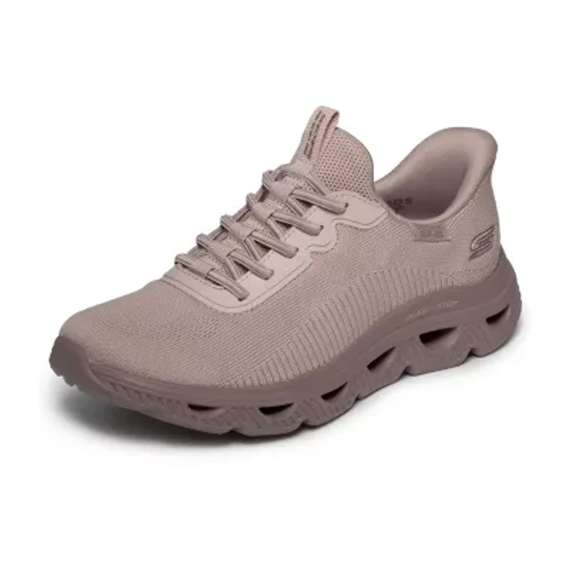 Skechers Bobs Hands Free Slip-Ins Arc Waves Womens Slip-On Walking Shoes