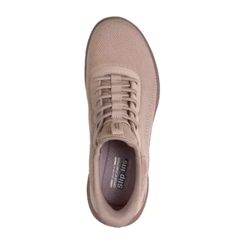 Skechers Bobs Hands Free Slip-Ins Arc Waves Womens Slip-On Walking Shoes