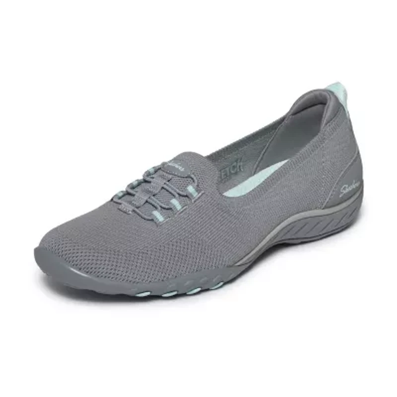 Skechers Breathe-Easy Feeling Sweet Womens Almond Closed Toe Slip-On Shoe