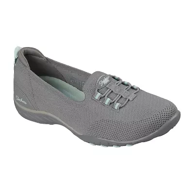 Skechers Breathe-Easy Feeling Sweet Womens Almond Closed Toe Slip-On Shoe