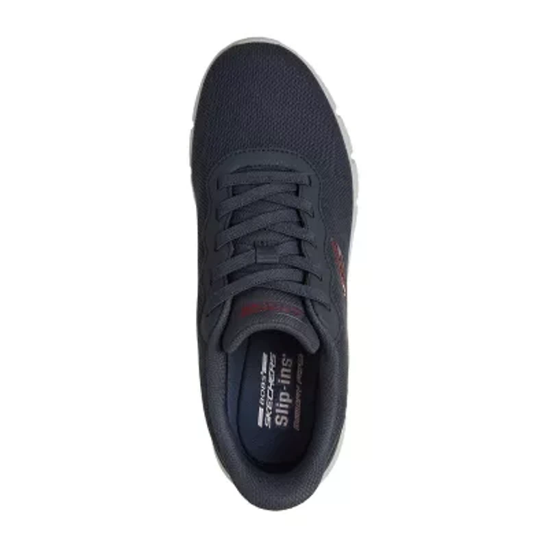 Skechers Bobs Hands Free Slip-Ins Sport B Flex - Glacial Edge Mens Slip-On Walking Shoes