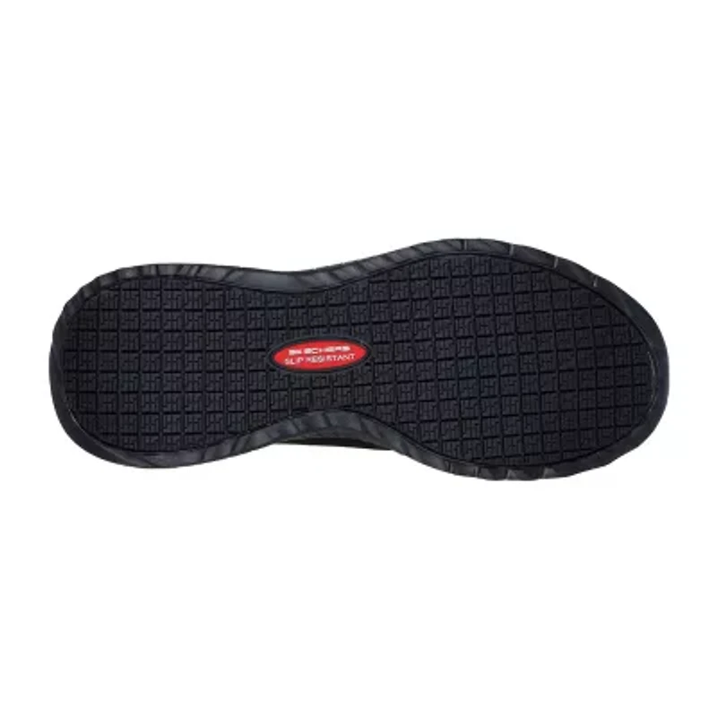 Skechers Hands Free Slip-Ins Squad Chaos Sr Stivig Mens Round Closed Toe Work Shoes Wide Width