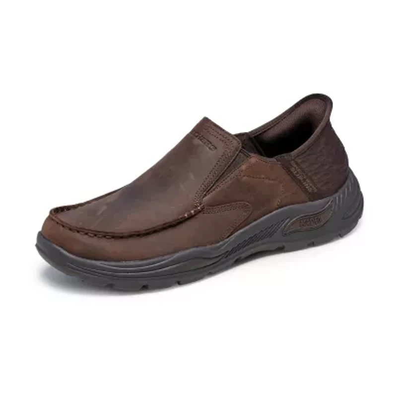 Skechers Hands Free Slip-Ins Arch Fit Motley Milo Mens Moc Closed Toe Slip-On Shoe