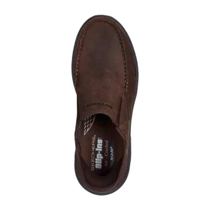 Skechers Hands Free Slip-Ins Arch Fit Motley Milo Mens Moc Closed Toe Slip-On Shoe