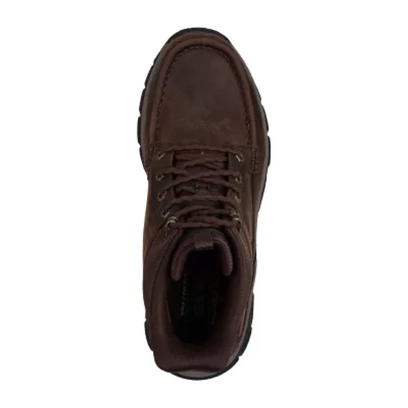 Skechers Hands Free Slip-Ins Mens Respected 2.0 Flat Heel Lace Up Boots