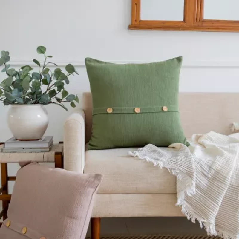LR Home Zoya Square Throw Pillow