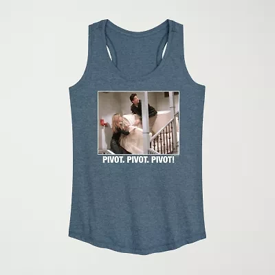 Pivot Womens Crew Neck Sleeveless Friends Tank Top