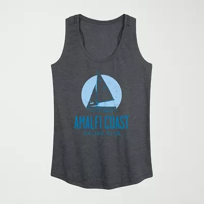Amalfi Coast Sailing Club Womens Scoop Neck Sleeveless Tank Top