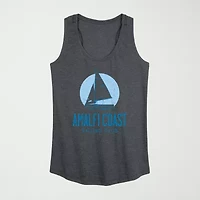 Amalfi Coast Sailing Club Womens Scoop Neck Sleeveless Tank Top