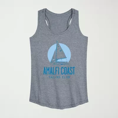 Amalfi Coast Sailing Club Womens Scoop Neck Sleeveless Tank Top