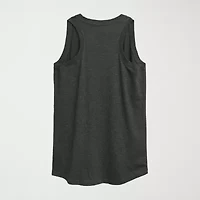 Daisy Flag Heart Center Womens Crew Neck Sleeveless Duck Tank Top