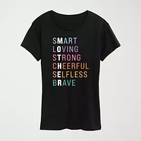 Mother Anagram Womens Crew Neck Short Sleeve Classic Fit Graphic T-Shirt