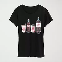 Diet Coke Bottle Cans Womens Crew Neck Short Sleeve Classic Fit Graphic T-Shirt
