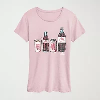 Diet Coke Bottle Cans Womens Crew Neck Short Sleeve Classic Fit Graphic T-Shirt