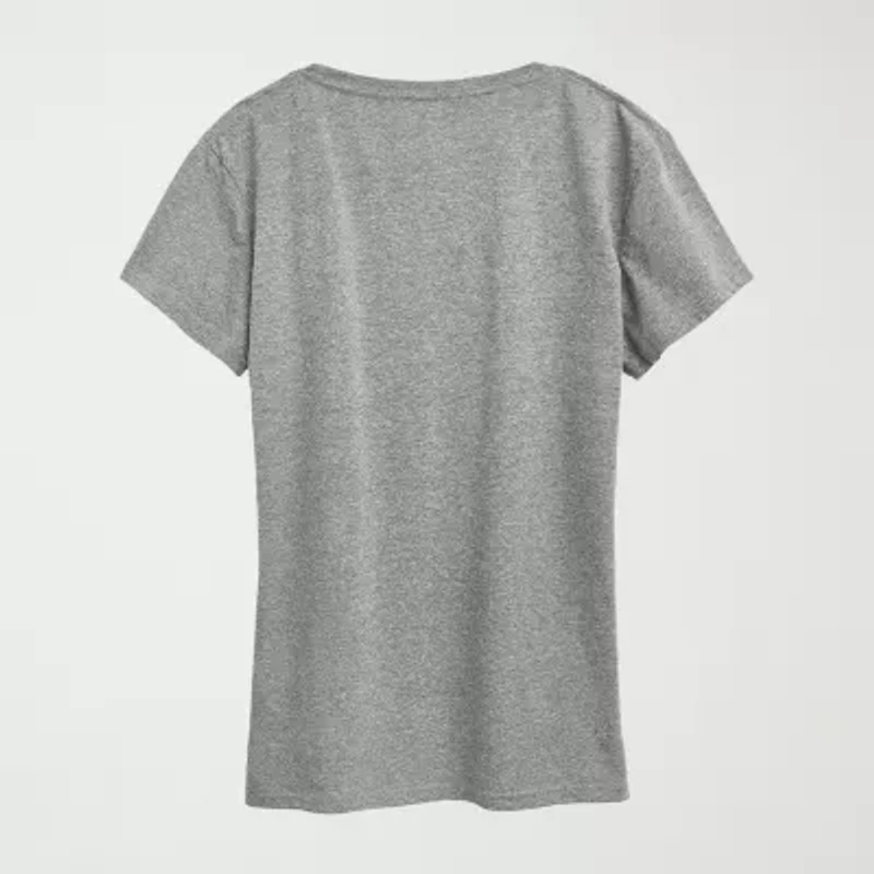 Women Support Peanuts Womens Crew Neck Short Sleeve Classic Fit Graphic T-Shirt