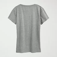 Women Support Peanuts Womens Crew Neck Short Sleeve Classic Fit Graphic T-Shirt