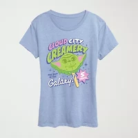 Cloud City Creamery Womens Crew Neck Short Sleeve Classic Fit Star Wars Graphic T-Shirt