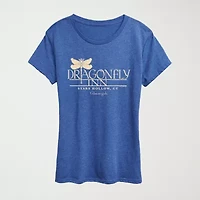 Rather Watch Womens Crew Neck Short Sleeve Classic Fit Graphic T-Shirt