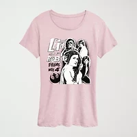 Leia And The Rebels Womens Crew Neck Short Sleeve Classic Fit Star Wars Graphic T-Shirt