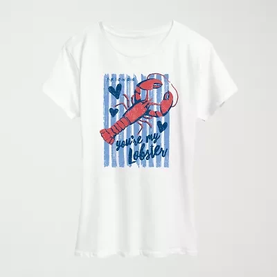 Youre My Lobster Womens Crew Neck Short Sleeve Classic Fit Friends Graphic T-Shirt