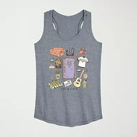 Friends Collage Womens Crew Neck Sleeveless Tank Top