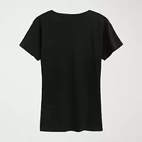 Cookouts Sunshine And Liberty Womens Crew Neck Short Sleeve Classic Fit Graphic T-Shirt