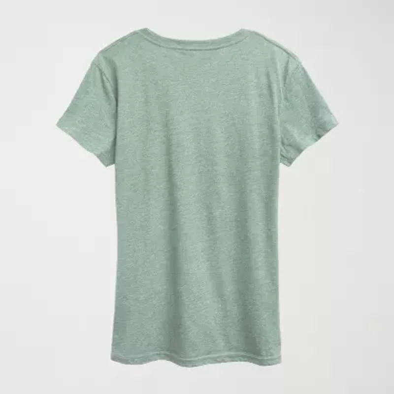 Stay Mindful Womens Crew Neck Short Sleeve Classic Fit Peanuts Graphic T-Shirt