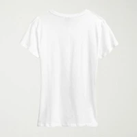 Stars Hollow Grid Womens Crew Neck Short Sleeve Classic Fit Graphic T-Shirt