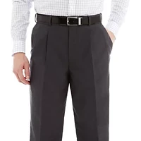 Stafford® Travel Sharkskin Pleated Dress Pants - Classic