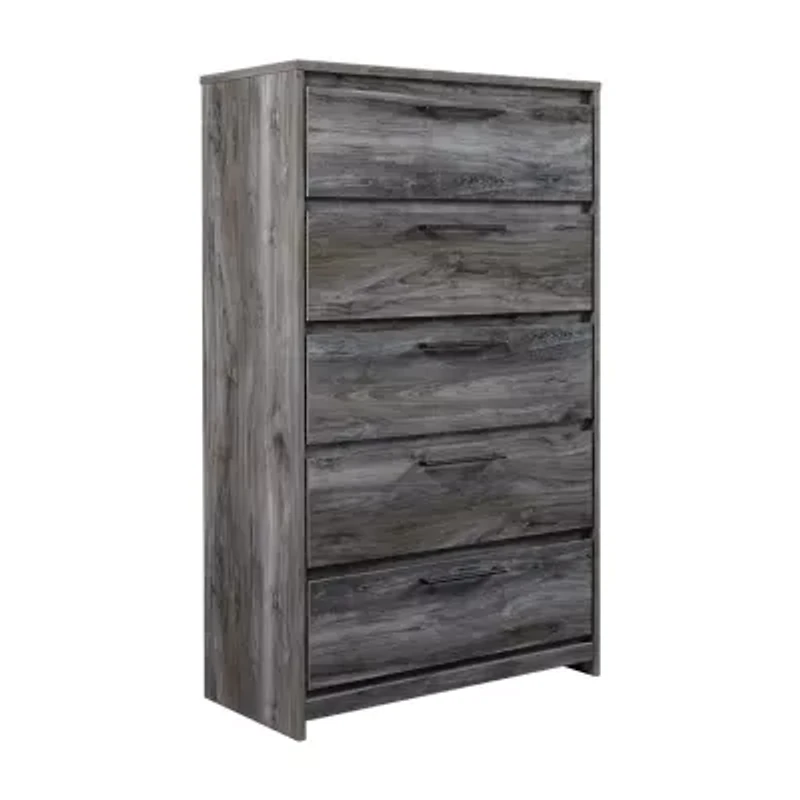 Signature Design by Ashley Baystorm 5-Drawer Chest in Dark Gray