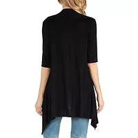 24/7 Comfort Apparel Loose Fit Open Front Cardigan